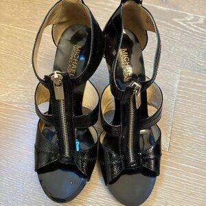 Michael Kors black strappy heels